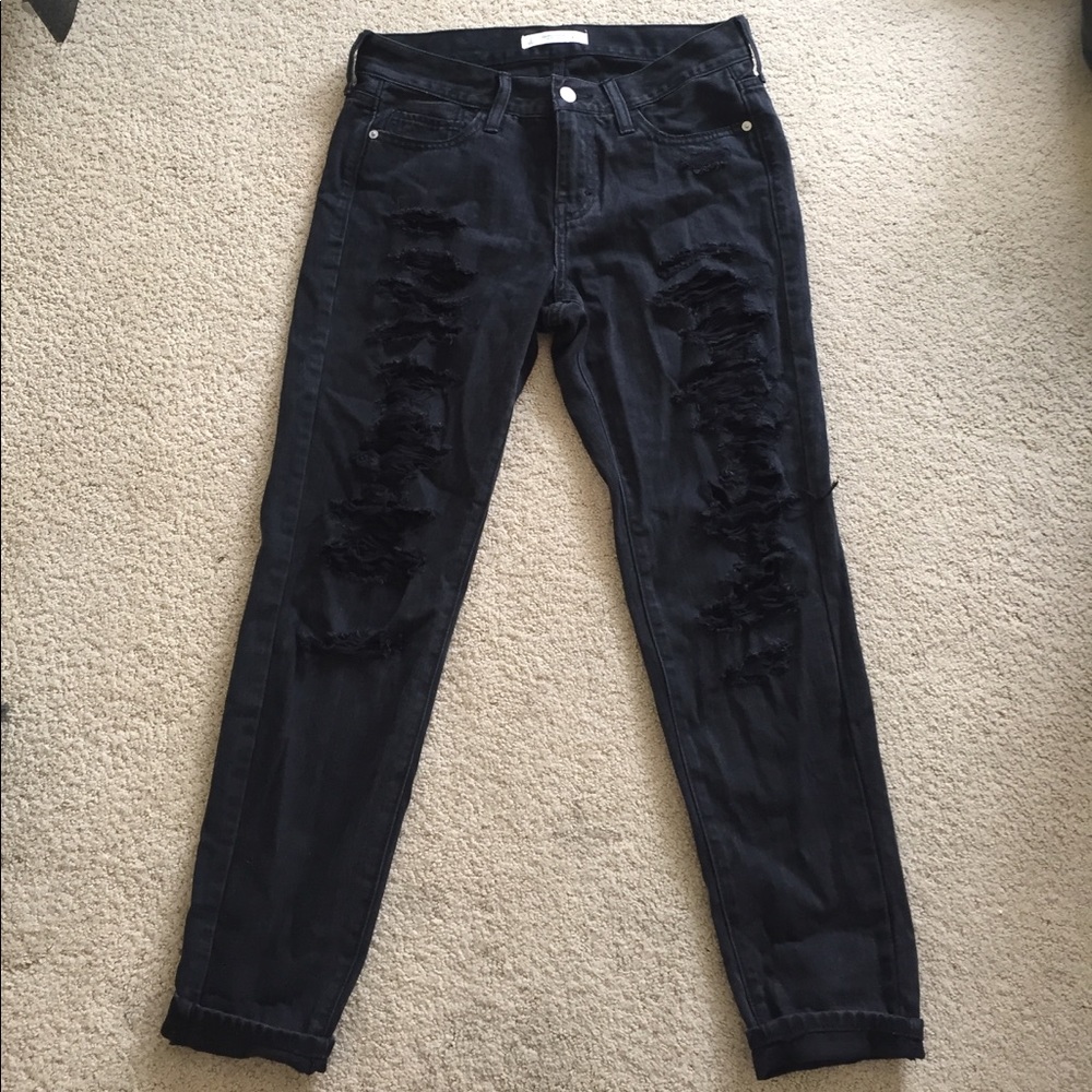 Abercrombie black boyfriend jeans